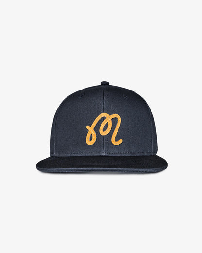 M Script Snapback - Blueberry