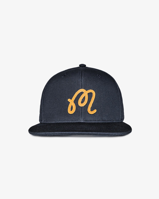 M Script Snapback - Blueberry