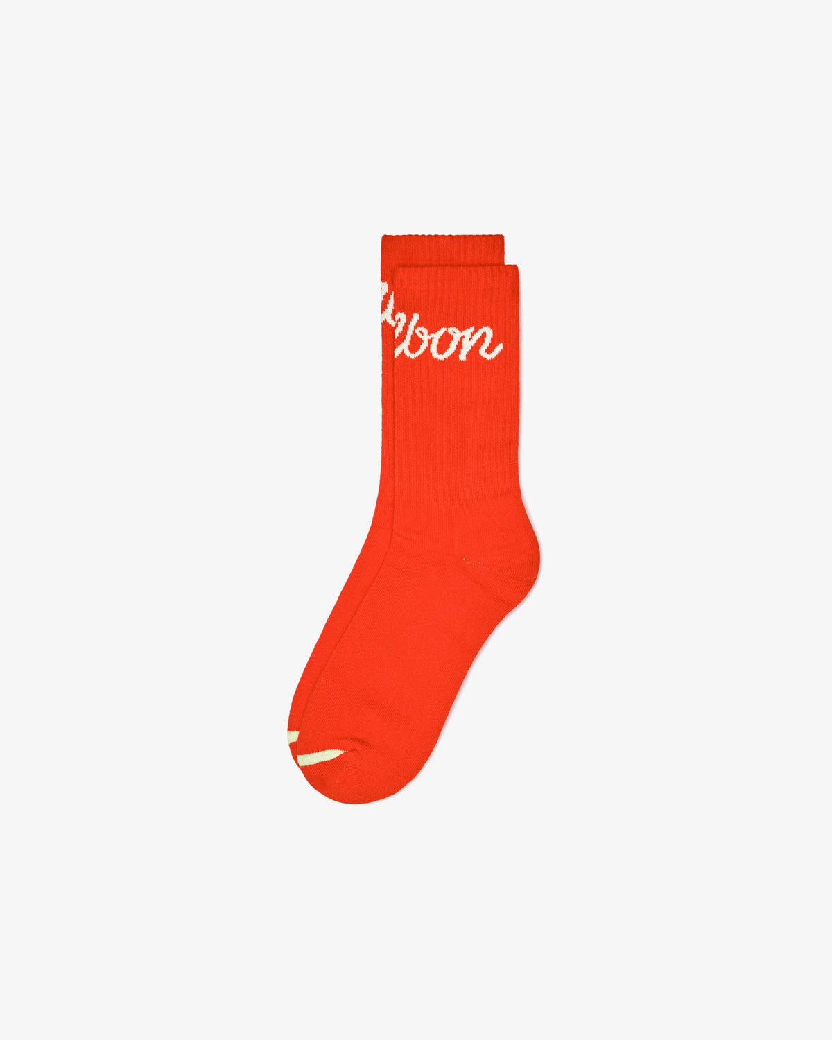 Bon Script Sock - Orange Red
