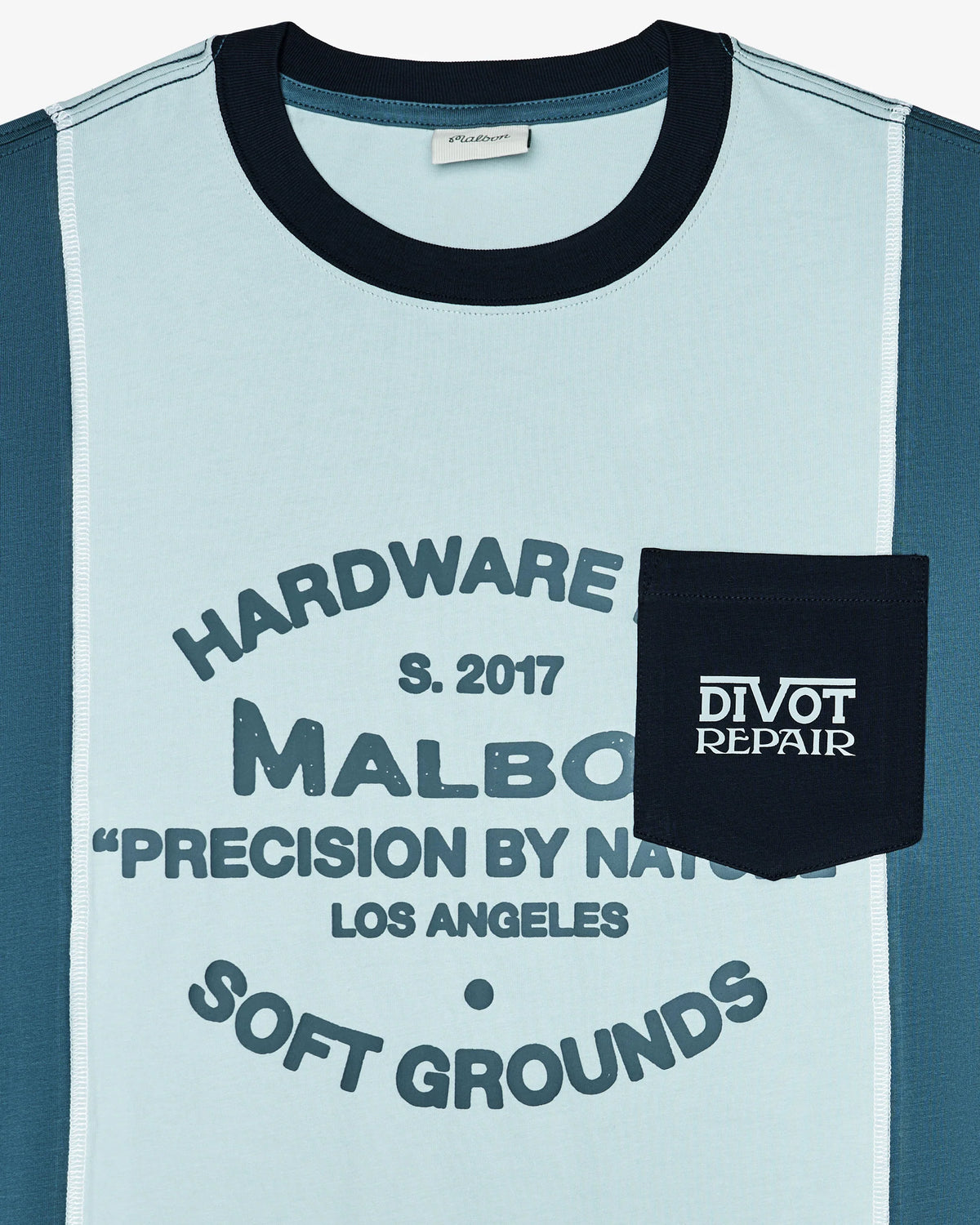 Gridline Tee - Light Blue