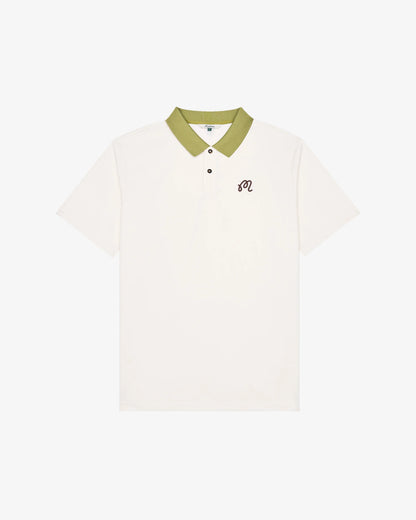 Fairway Hex Polo - Ivory