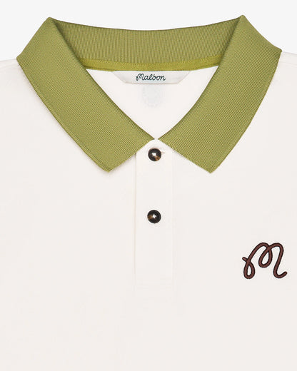 Fairway Hex Polo - Ivory