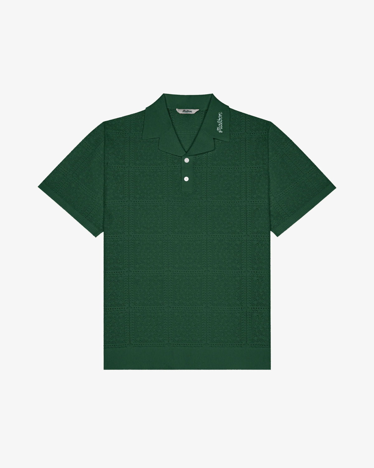 Resort Crochet Polo - Green