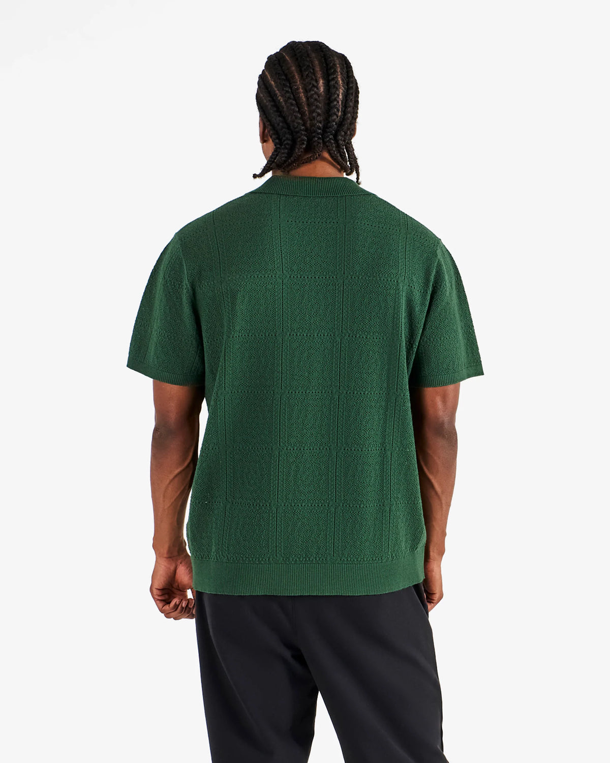 Resort Crochet Polo - Green