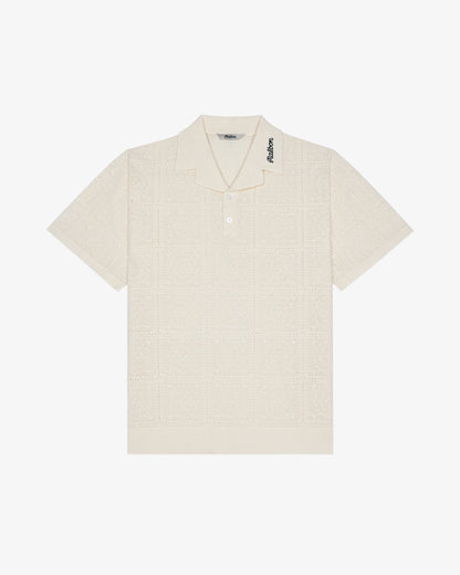 Resort Crochet Polo - Ivory
