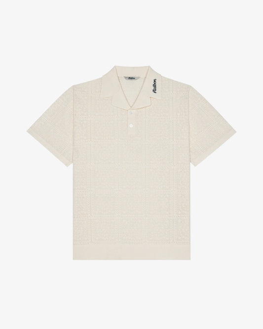 Resort Crochet Polo - Ivory