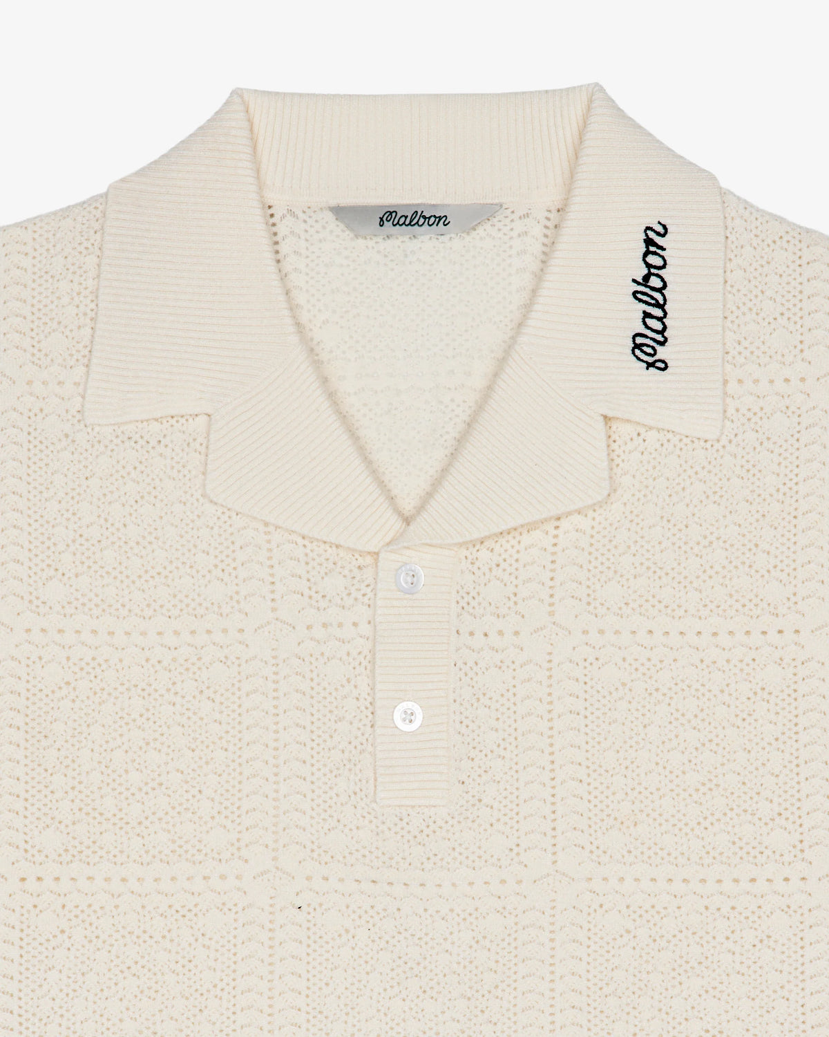 Resort Crochet Polo - Ivory