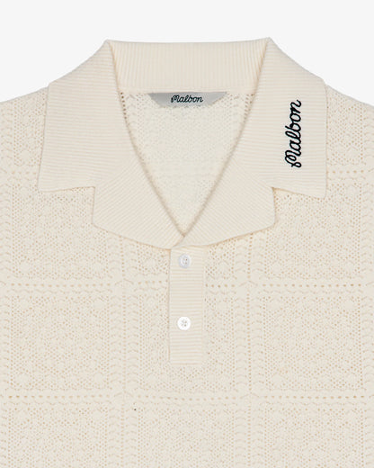 Resort Crochet Polo - Ivory