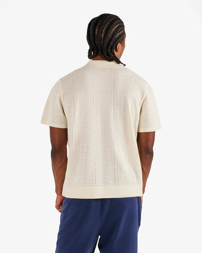 Resort Crochet Polo - Ivory