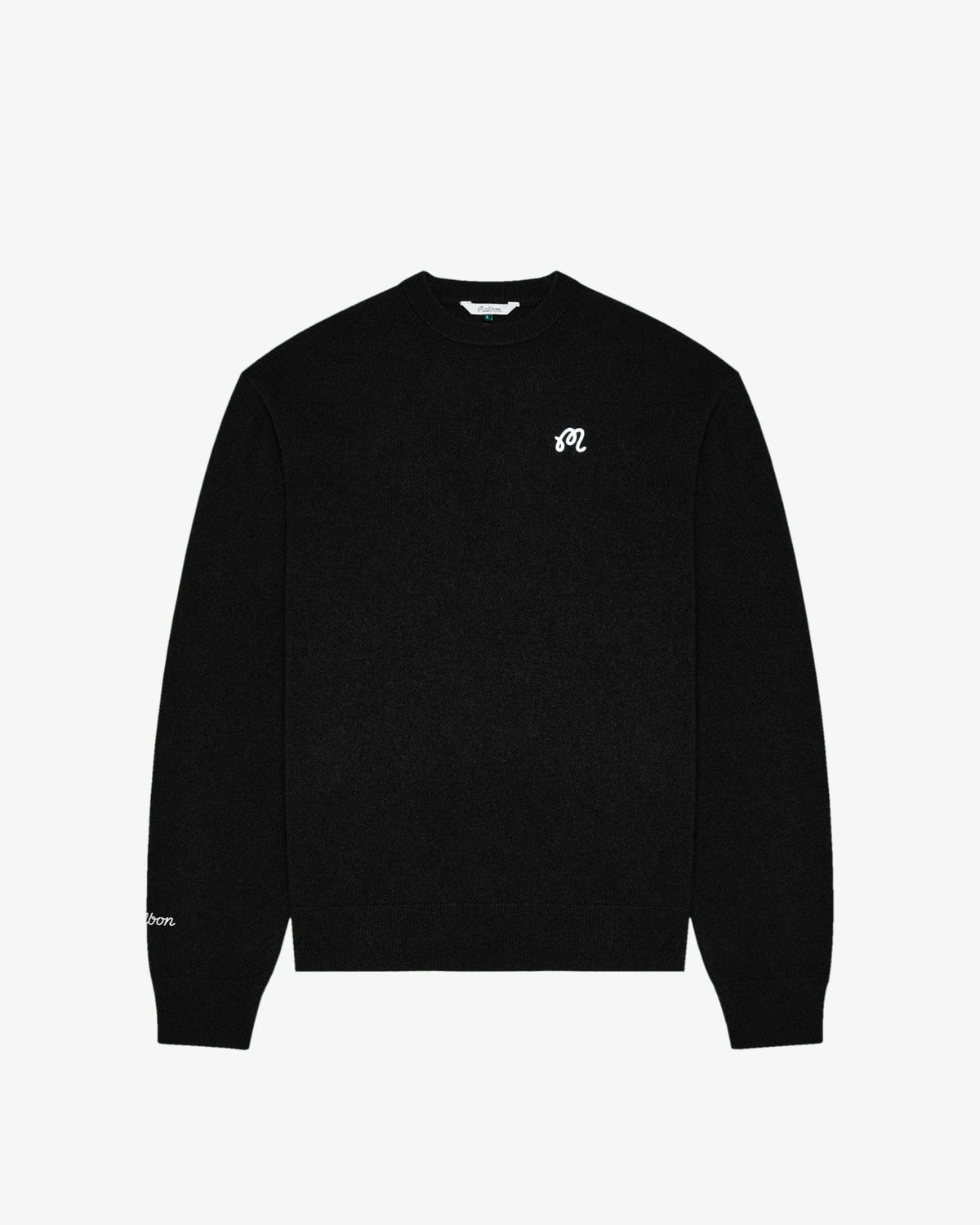 M Script Sweater - Black