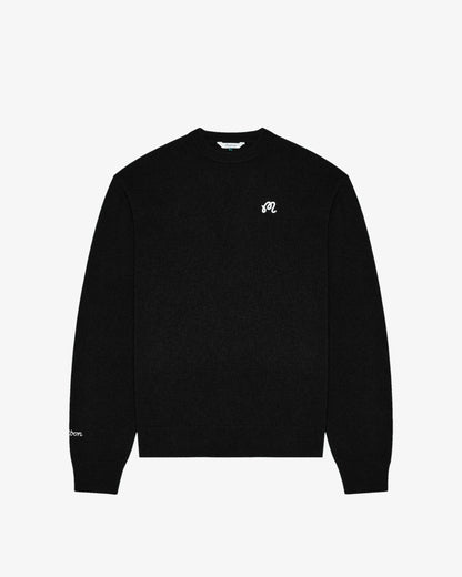 M Script Sweater - Black