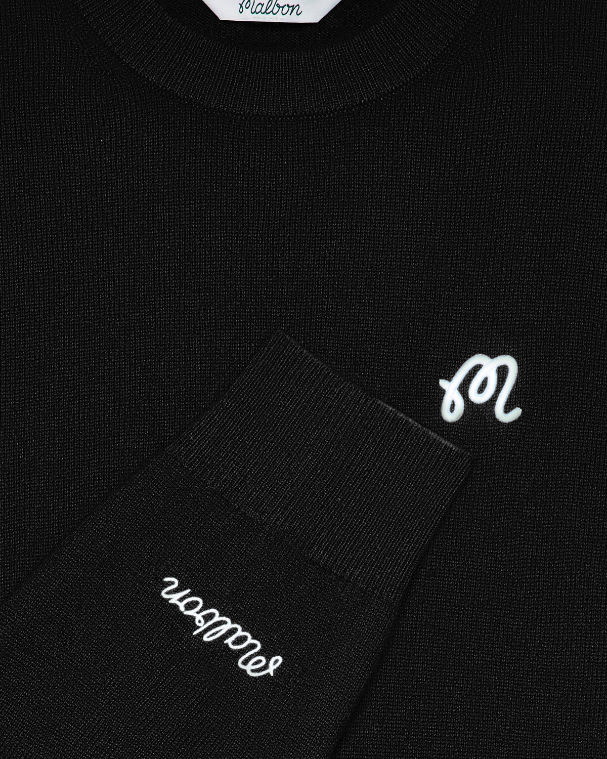 M Script Sweater - Black