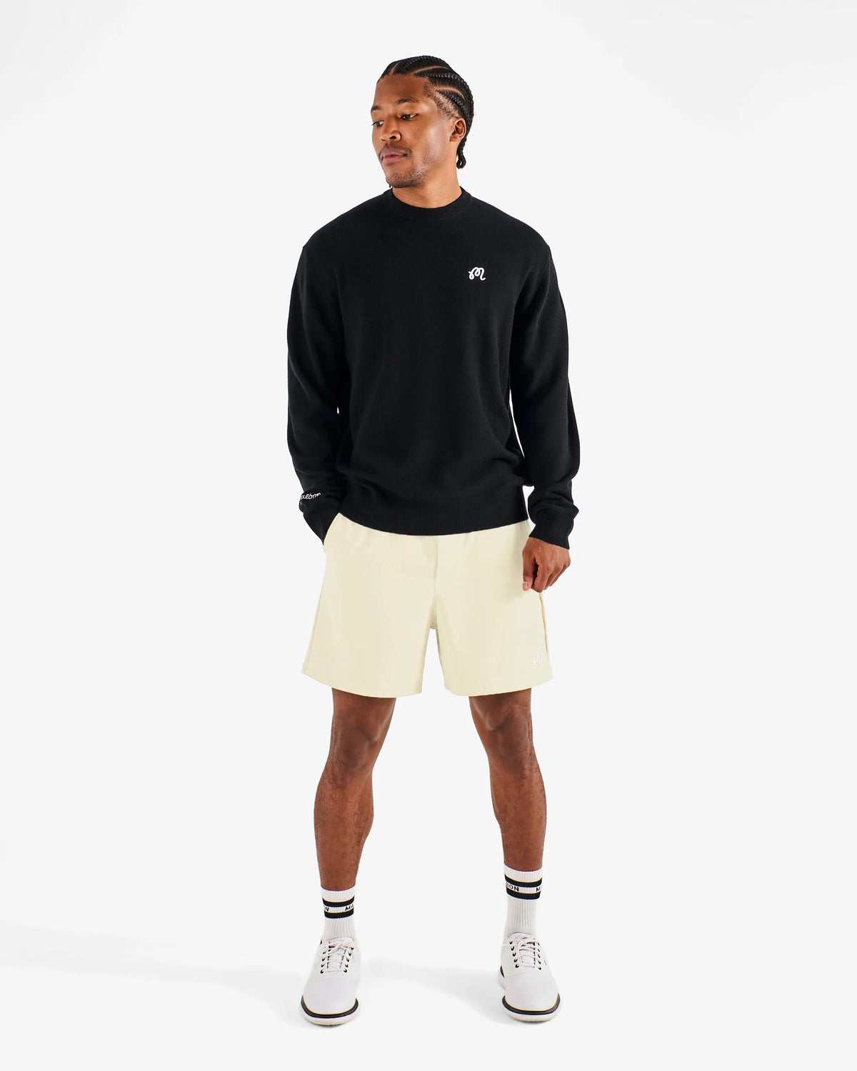 M Script Sweater - Black