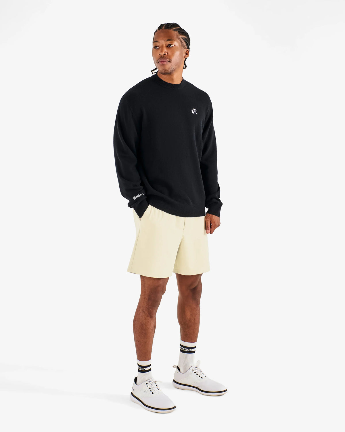 M Script Sweater - Black
