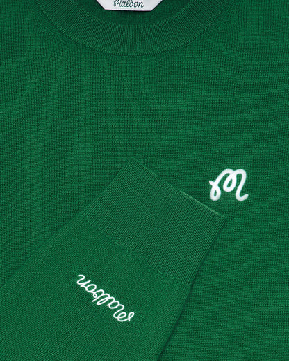 M Script Sweater - Forest