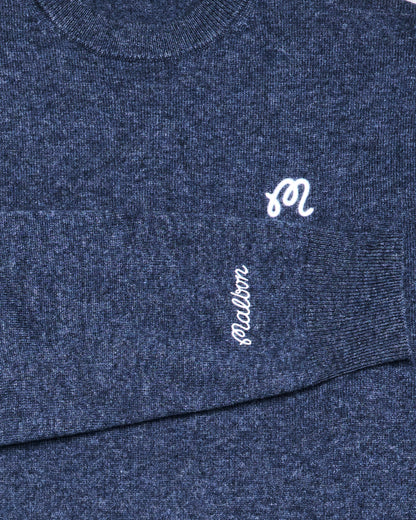 M Script Sweater - Navy