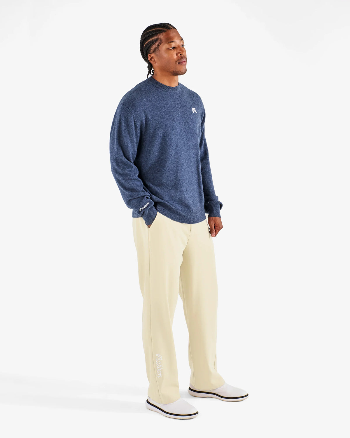 M Script Sweater - Navy