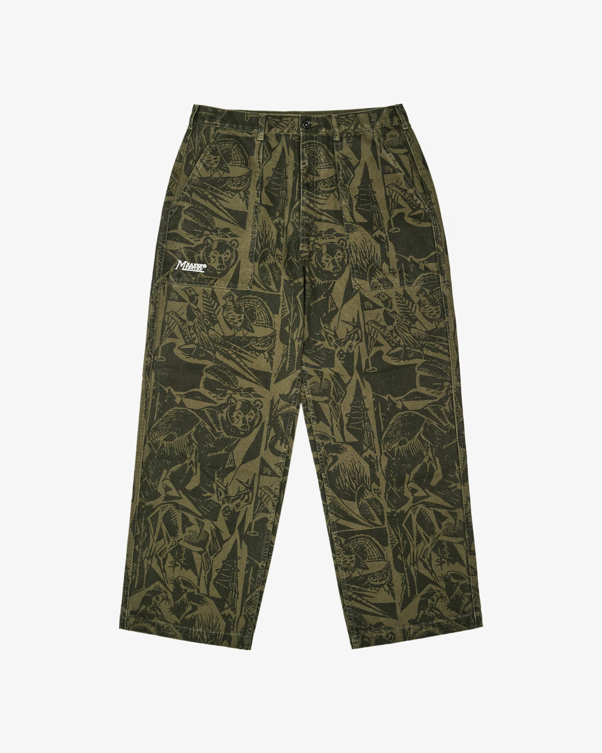 Scouting Pant - Wildlife Print Olive