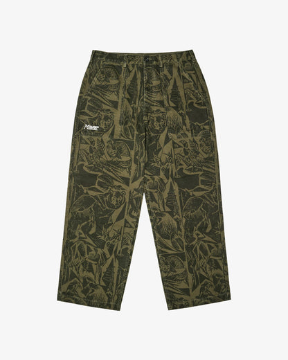Scouting Pant - Wildlife Print Olive