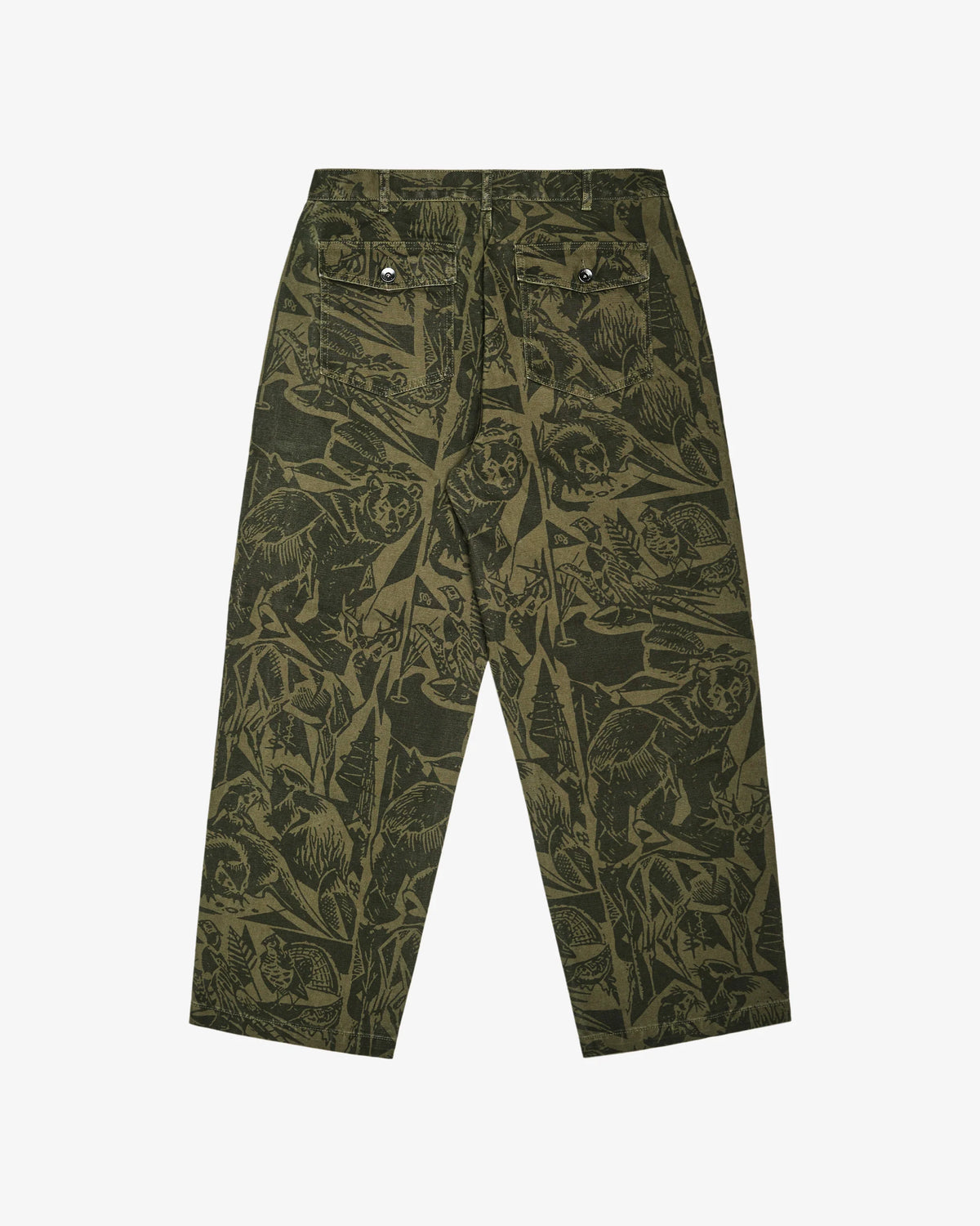 Scouting Pant - Wildlife Print Olive