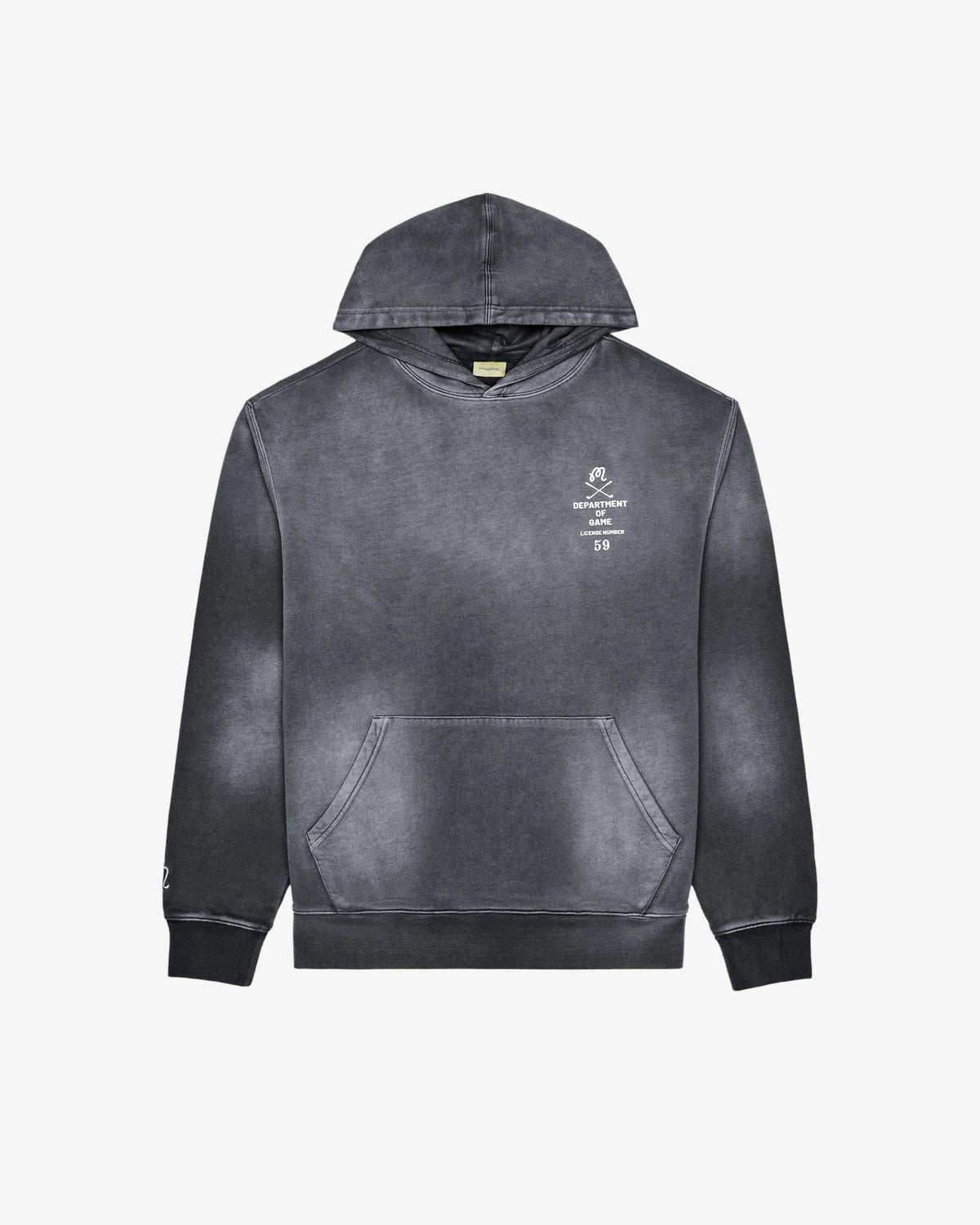 Fesque Department Of Game Hoodie - Sunfaded Black