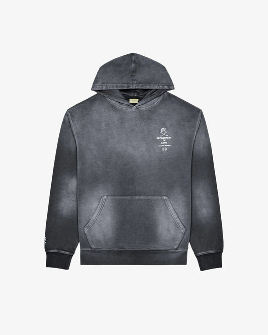 Fesque Department Of Game Hoodie - Sunfaded Black