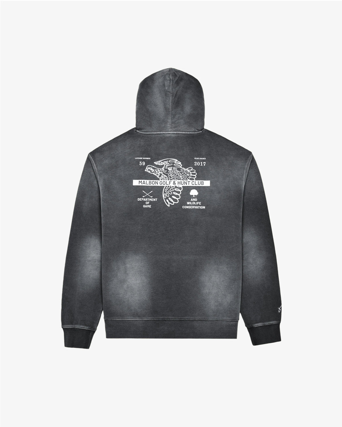 Fesque Department Of Game Hoodie - Sunfaded Black