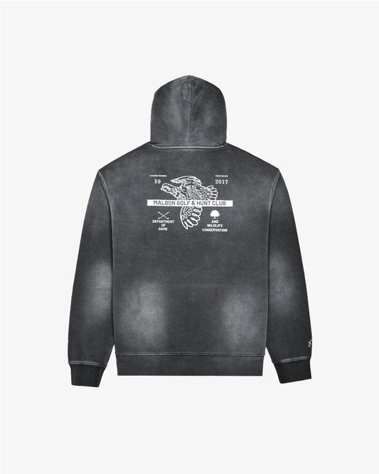 Fesque Department Of Game Hoodie - Sunfaded Black