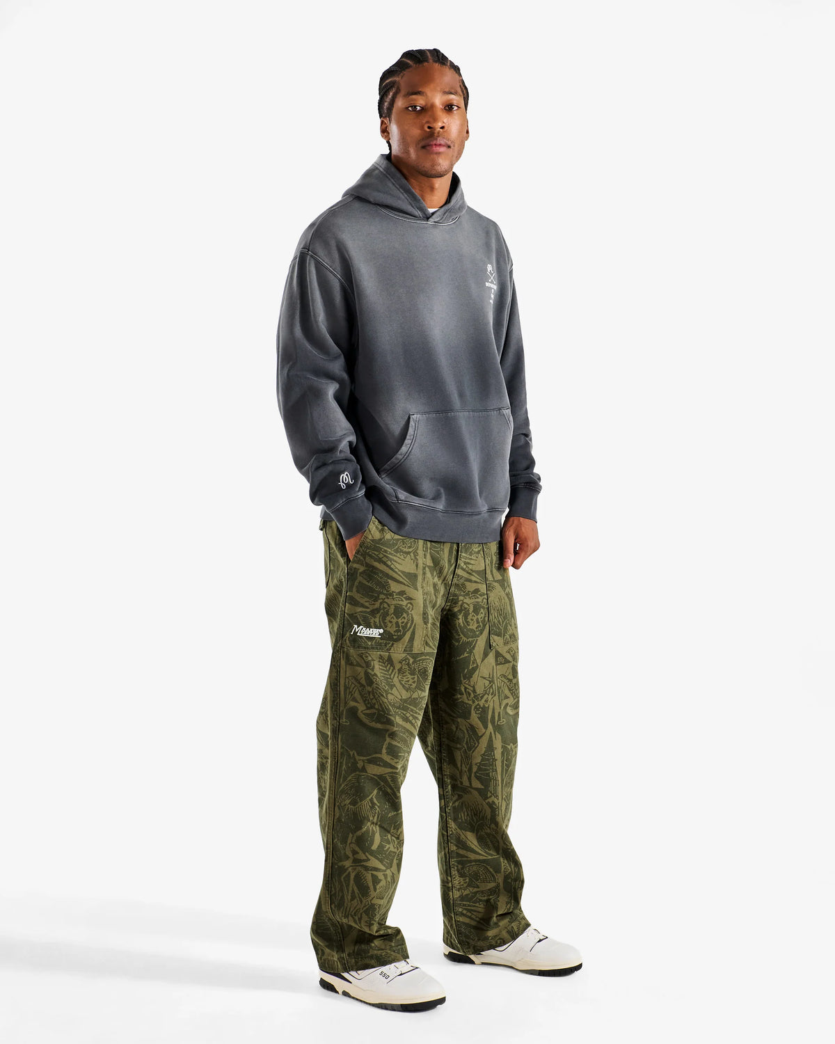 Fesque Department Of Game Hoodie - Sunfaded Black