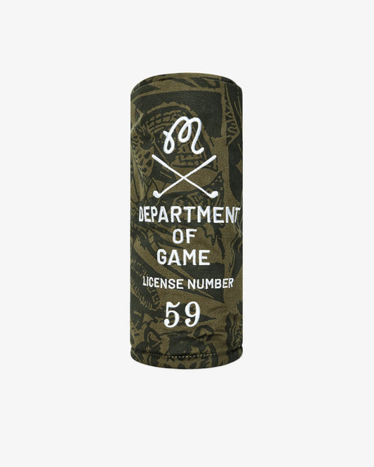 Department Of Game Driver Cover - Wildlife Print Olive