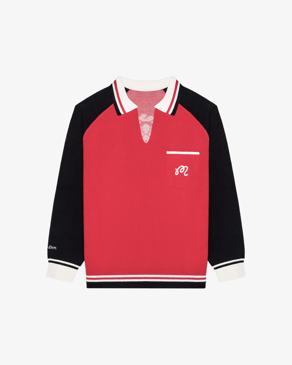 Insignia Sweater - Crimson Red / Black
