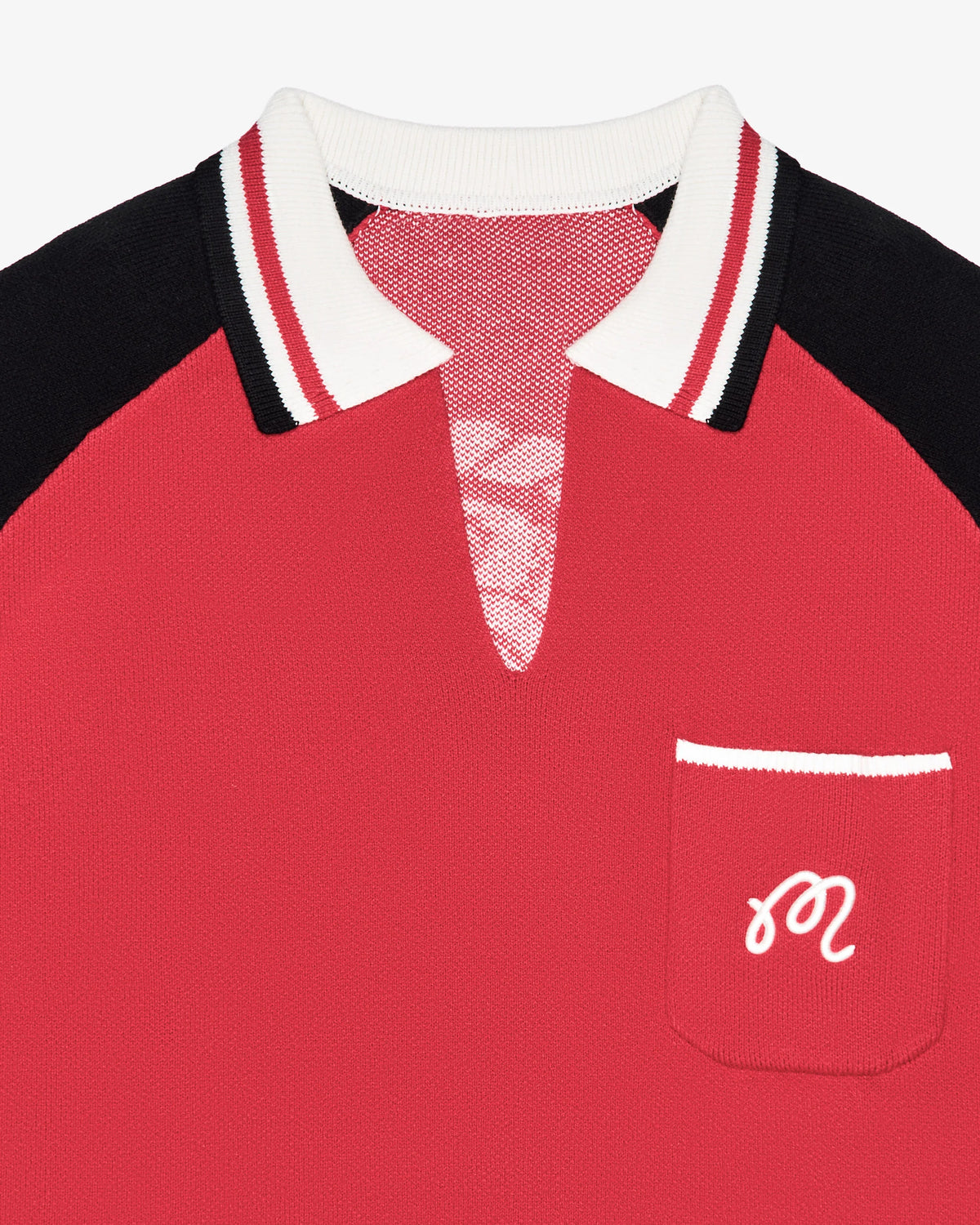 Insignia Sweater - Crimson Red / Black