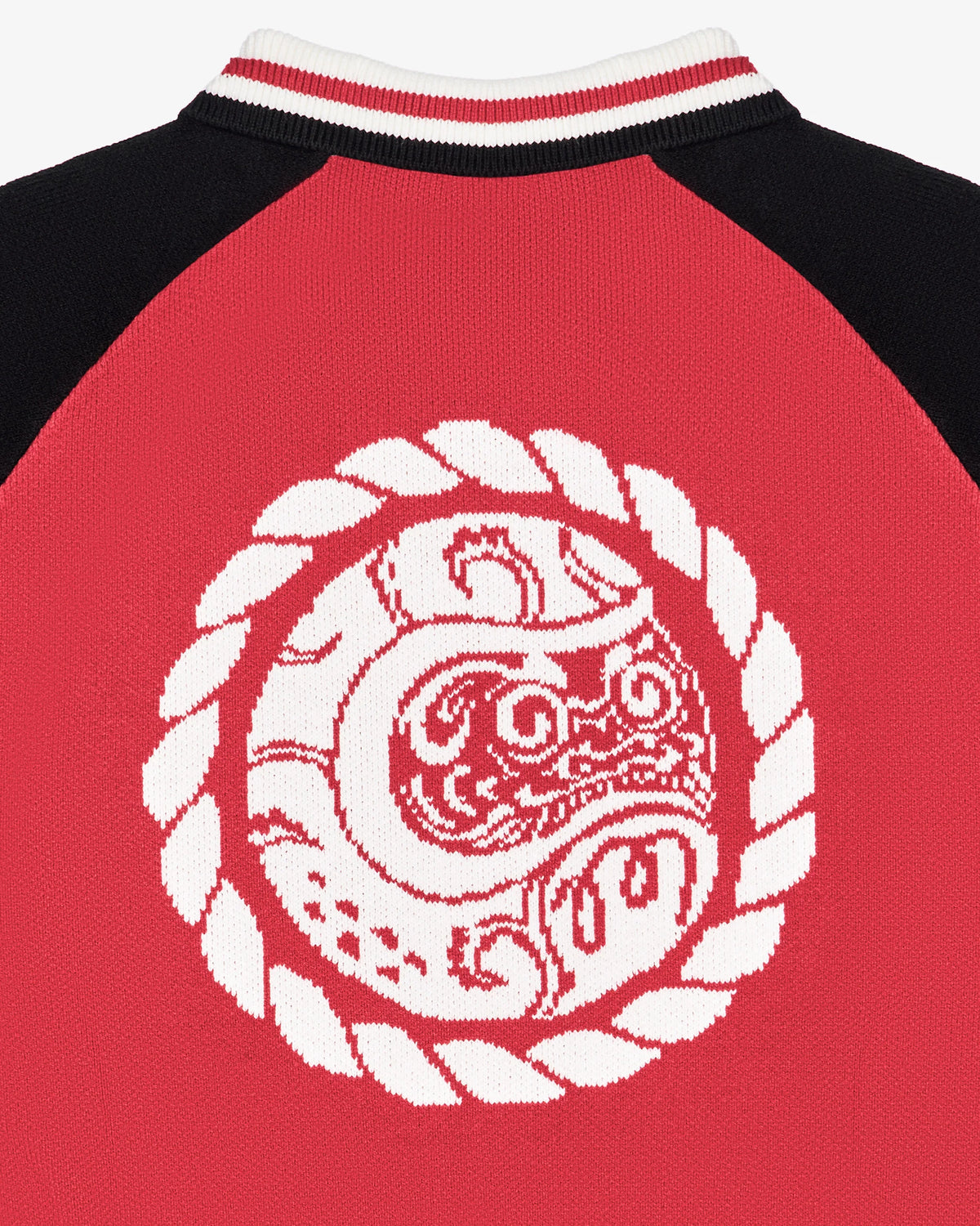 Insignia Sweater - Crimson Red / Black