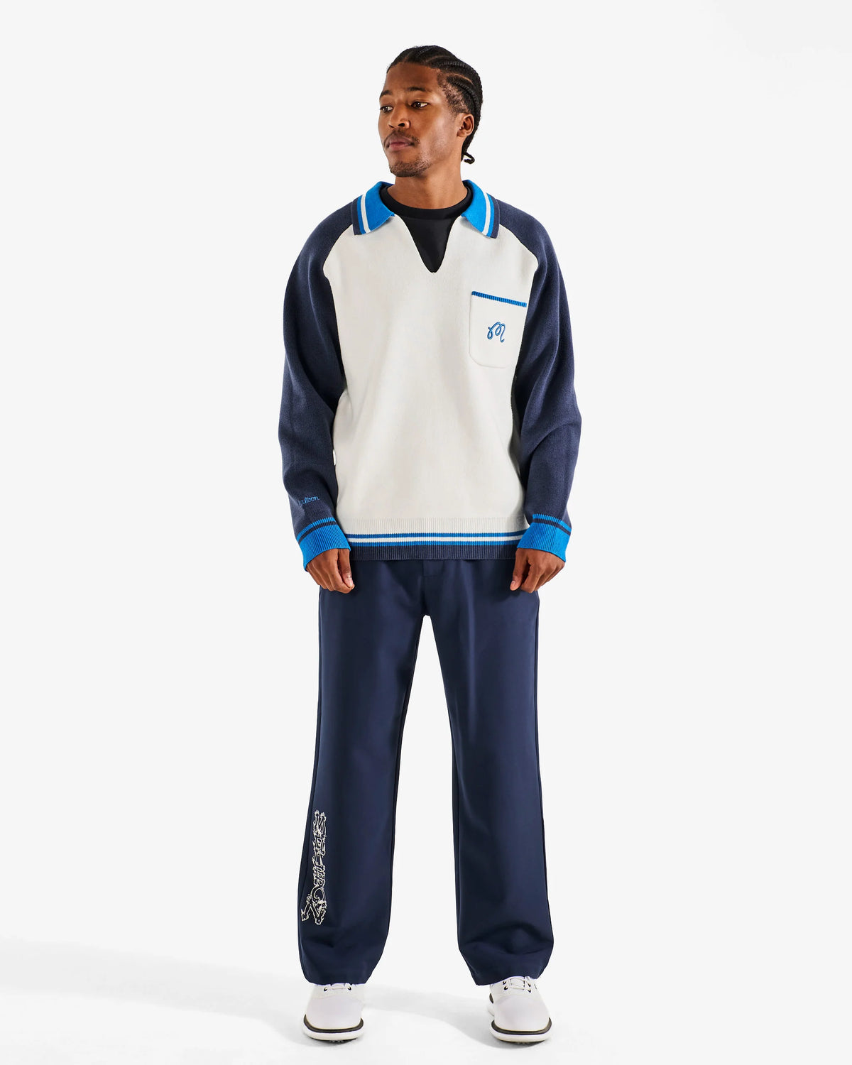 Insignia Sweater - Navy / Off White