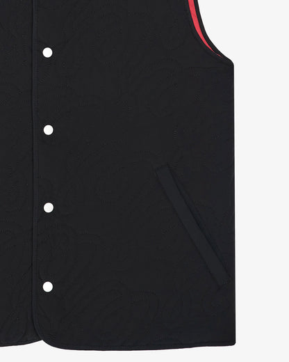 Swell Reversible Vest - Crimson Red / Black