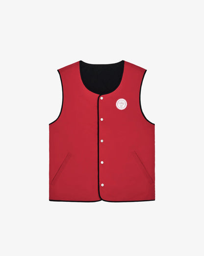 Swell Reversible Vest - Crimson Red / Black