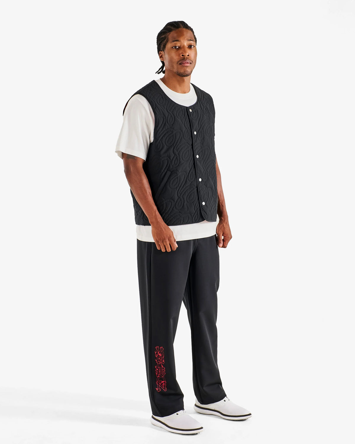 Swell Reversible Vest - Crimson Red / Black