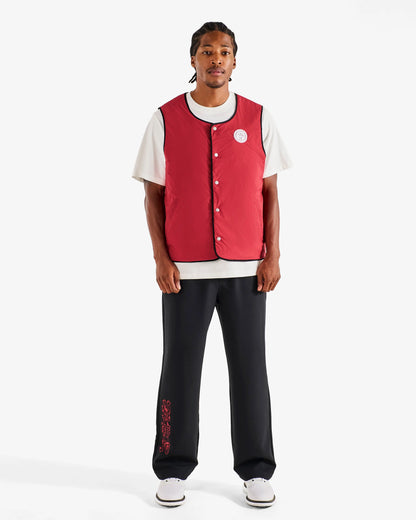Swell Reversible Vest - Crimson Red / Black