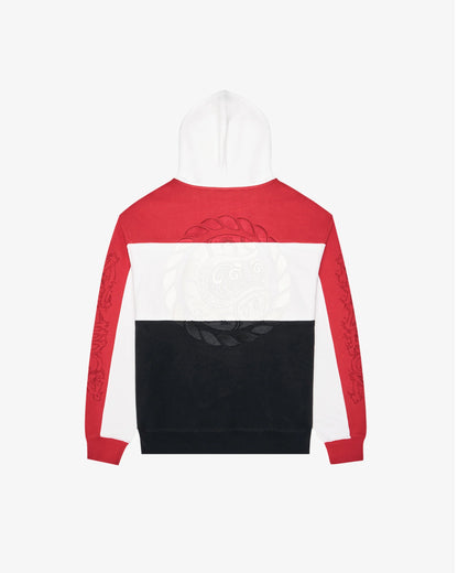 Divide Hoodie - Crimson Red / Black