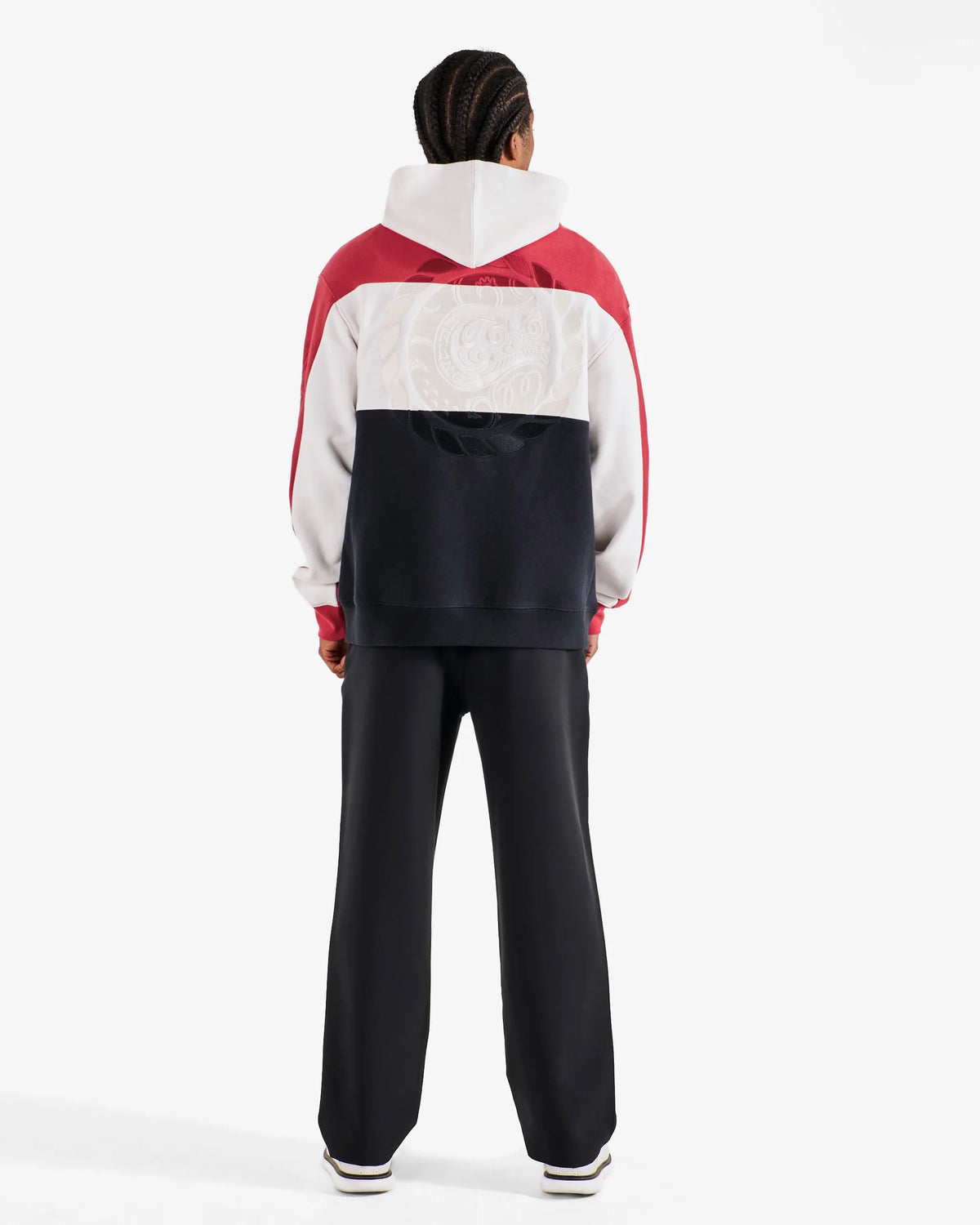 Divide Hoodie - Crimson Red / Black