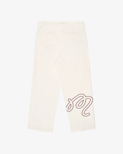 Twill La Perla Pant - Ivory