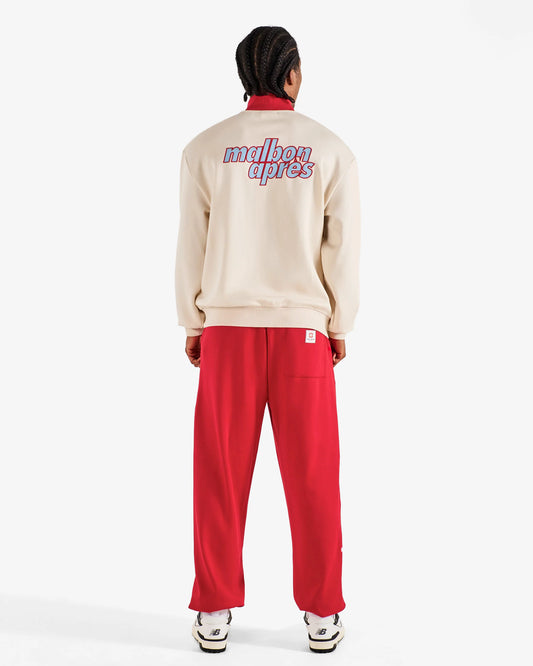 Mountain Sweatshirt - Ivory / Scarlet