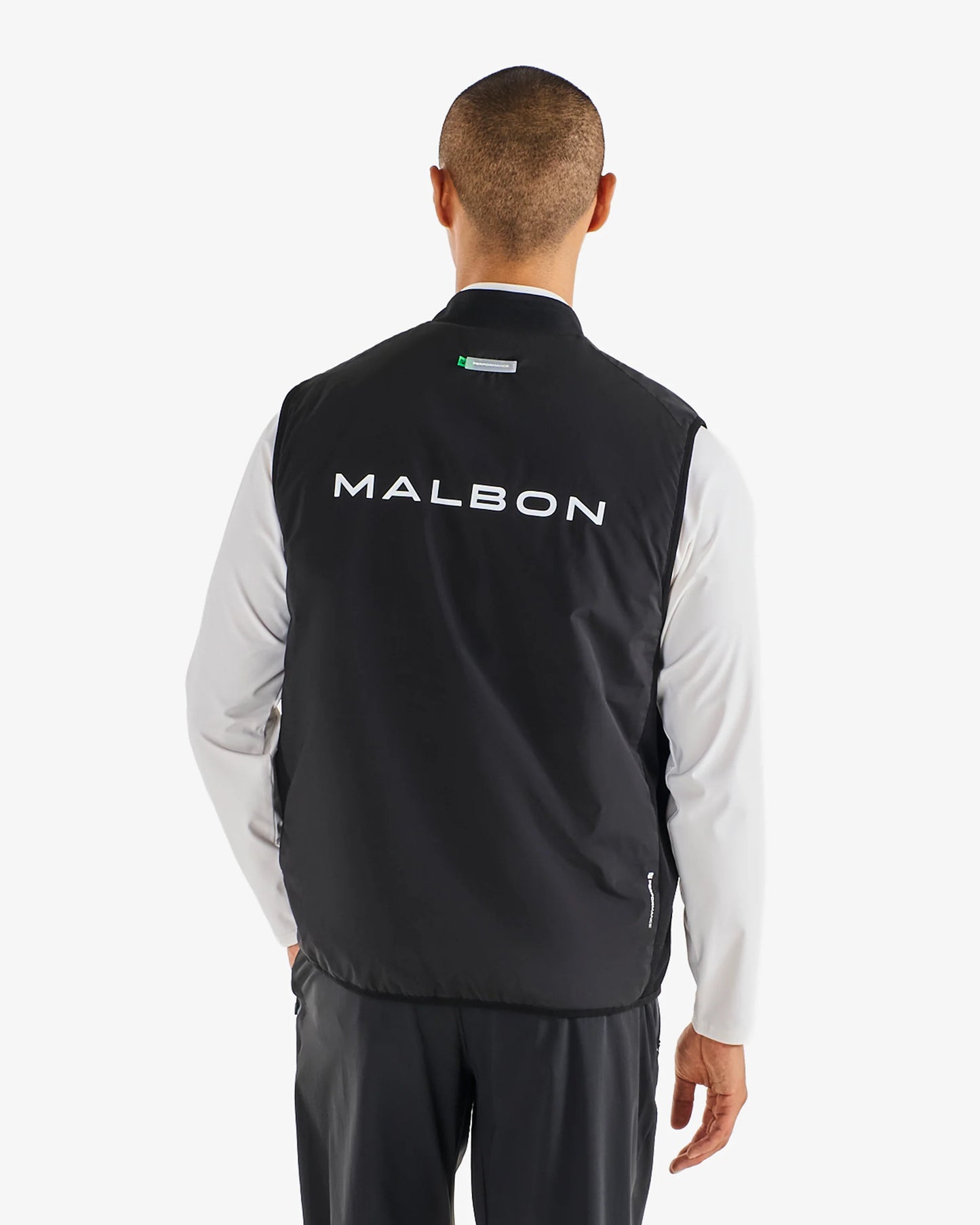 Performance Ribbed Panel Vest - Black