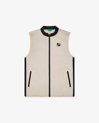 Performance Ribbed Panel Vest - Tan