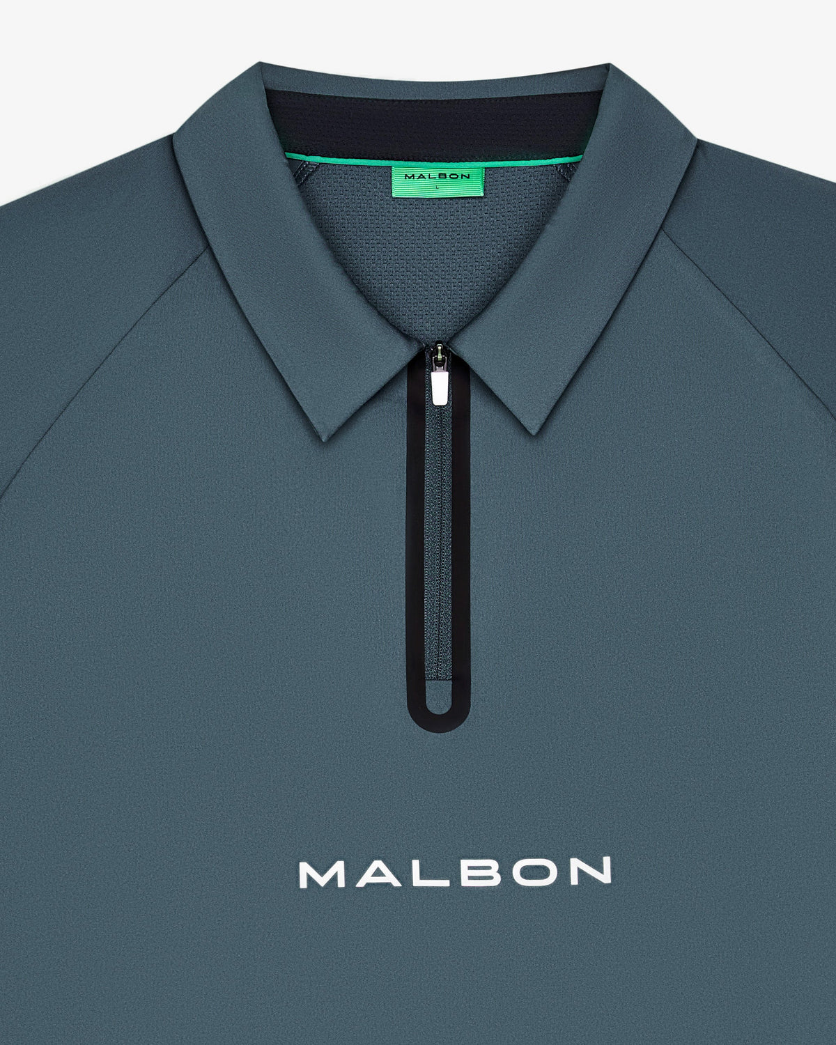Performance Zip Raglan Polo - Dark Slate