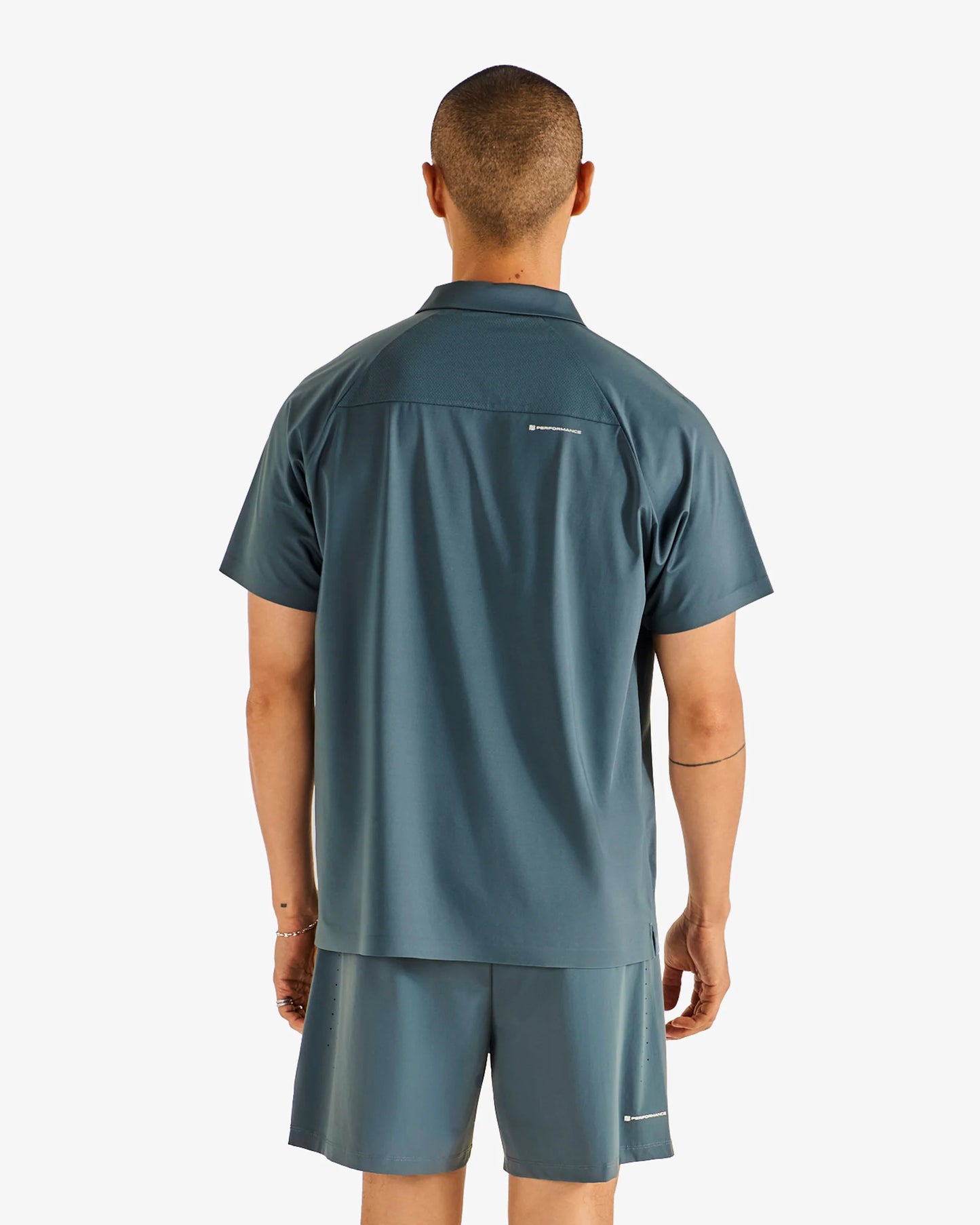 Performance Zip Raglan Polo - Dark Slate