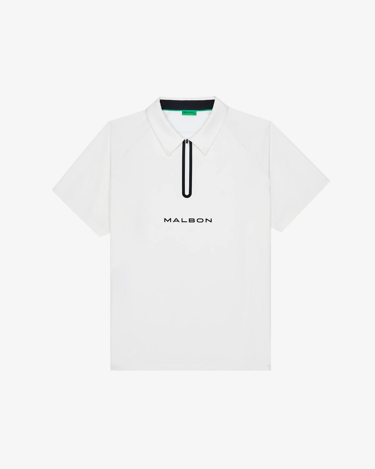 Performance Zip Raglan Polo - White