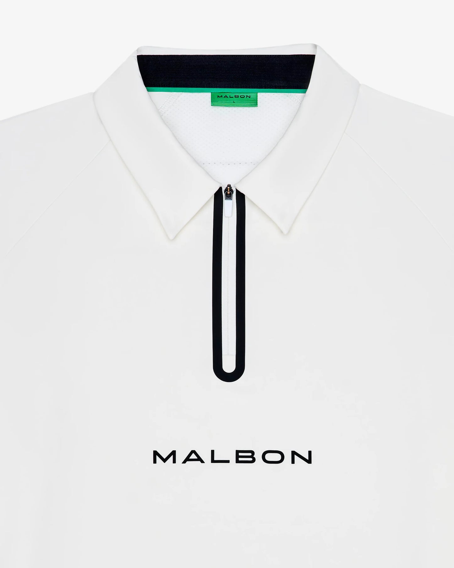 Performance Zip Raglan Polo - White