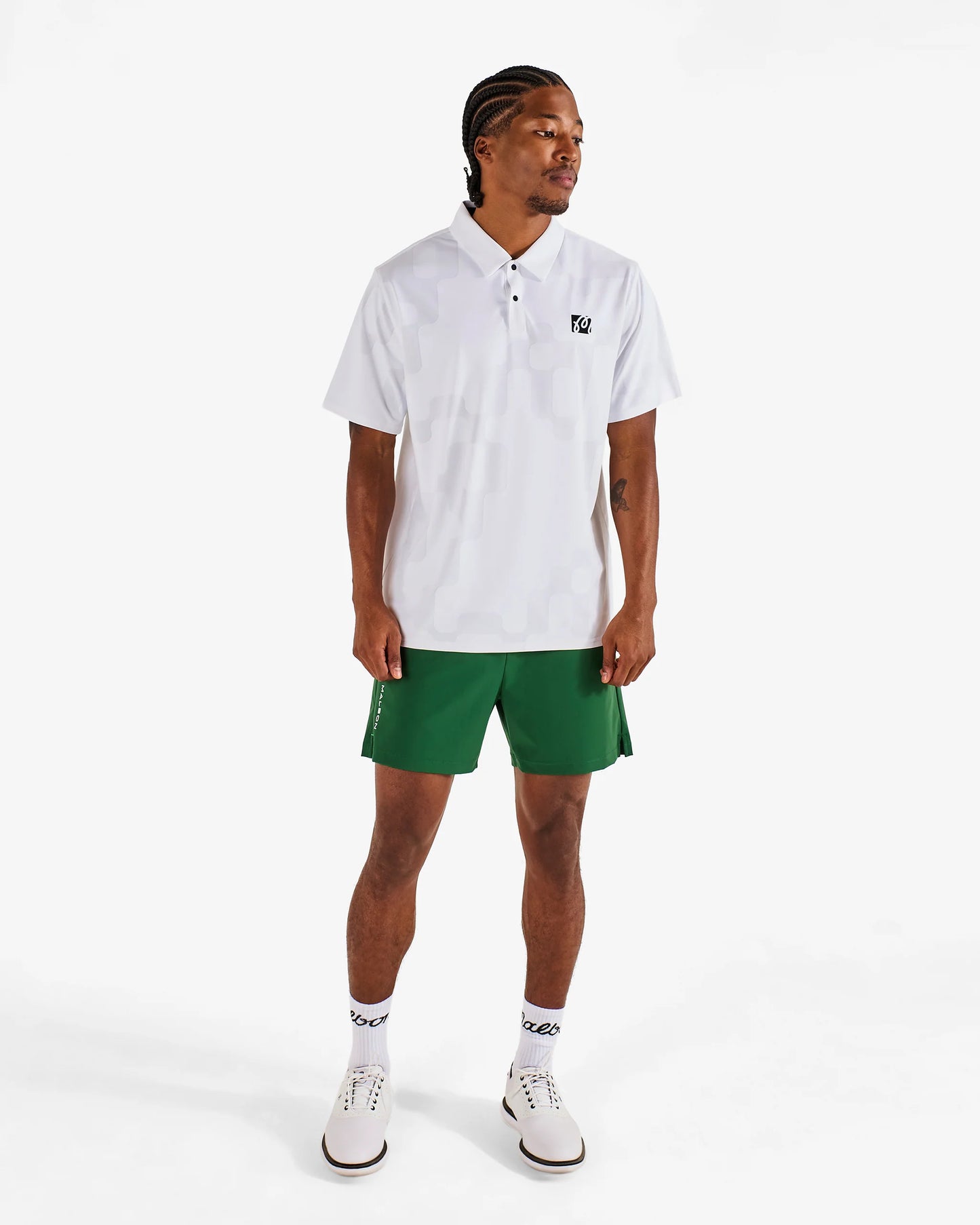Performance Mesh Polo - White