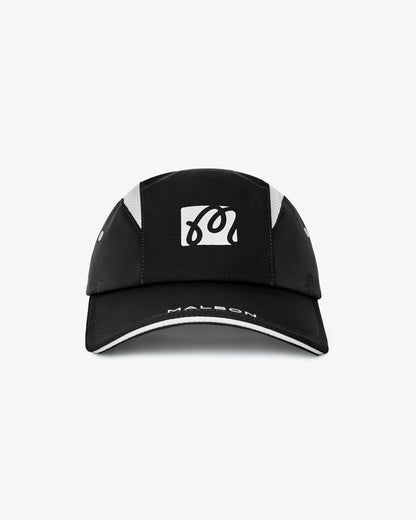 Performance Mesh Panel Bungee Hat - Black